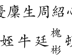 衛聖仲子六十九代孫自樹公墓誌