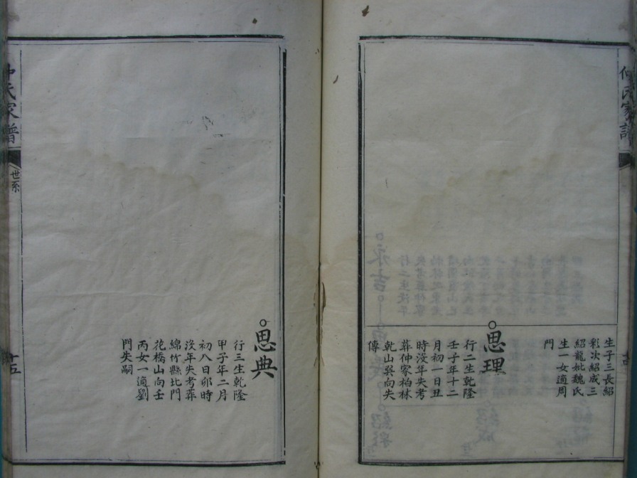 [分享]四川绵竹仲氏家谱（義部）