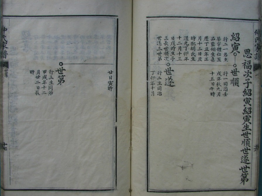 [分享]四川绵竹仲氏家谱（義部）