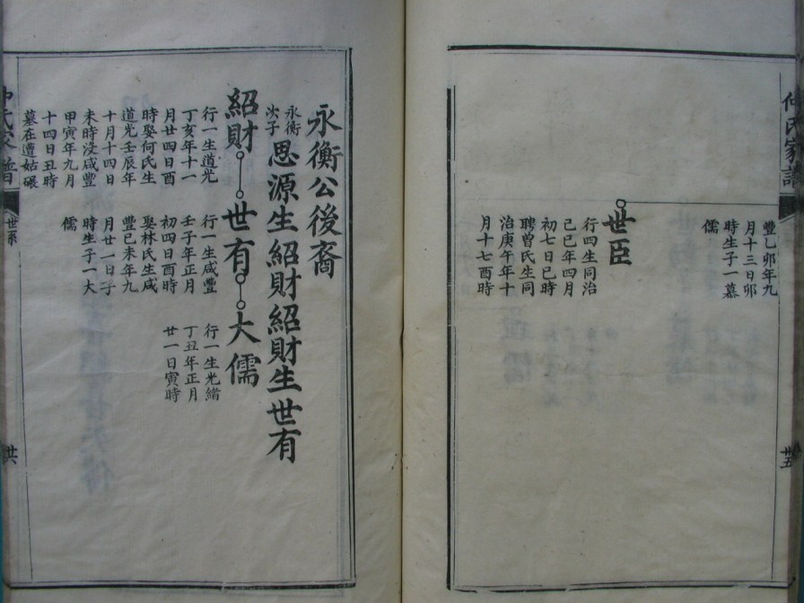 [分享]四川绵竹仲氏家谱（義部）