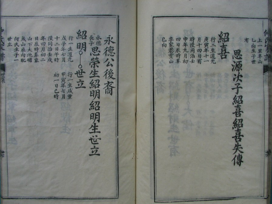 [分享]四川绵竹仲氏家谱（義部）