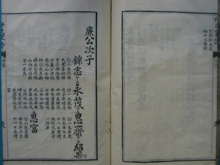 [分享]四川绵竹仲氏家谱（義部）