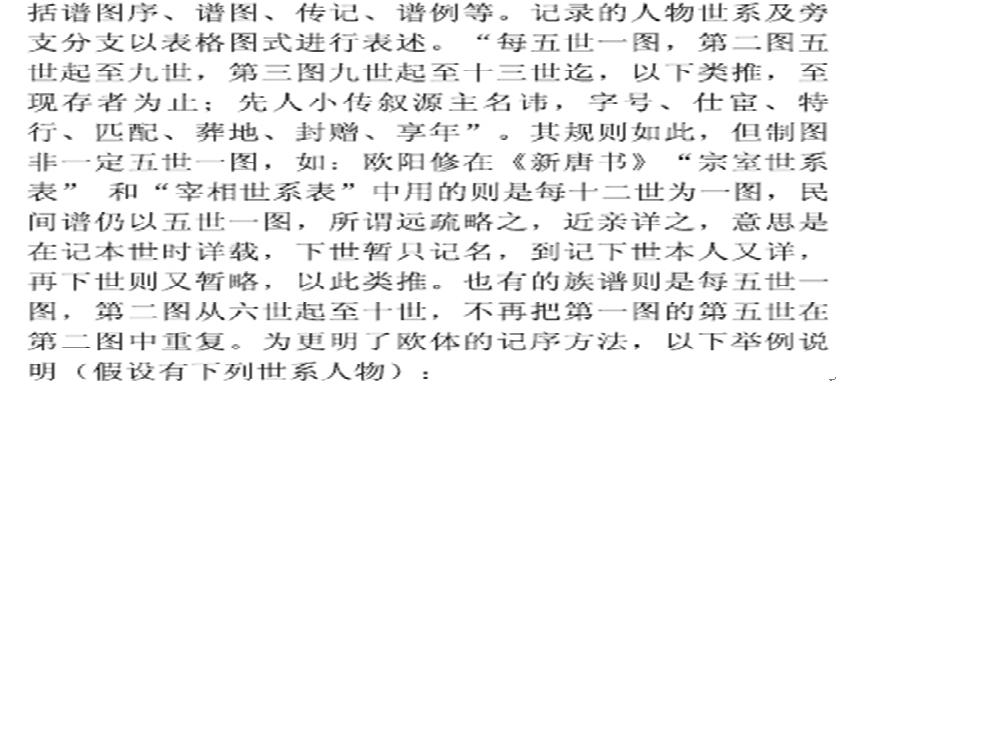 修谱知识N个名词解释