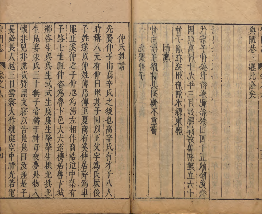 《圣门志》中关于仲氏的记载